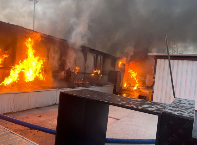 Muğla'da fabrika yangını